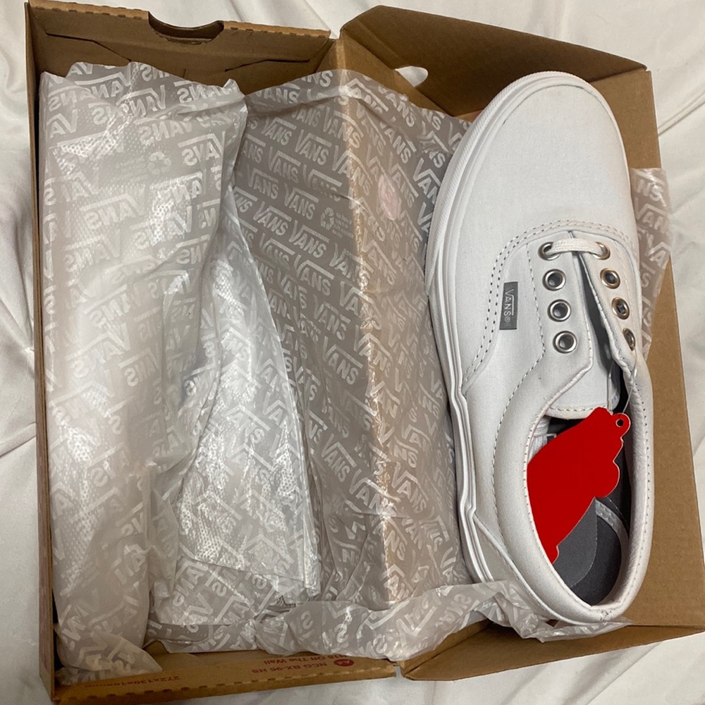 All white Vans NEVER WORN